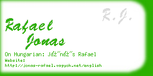 rafael jonas business card